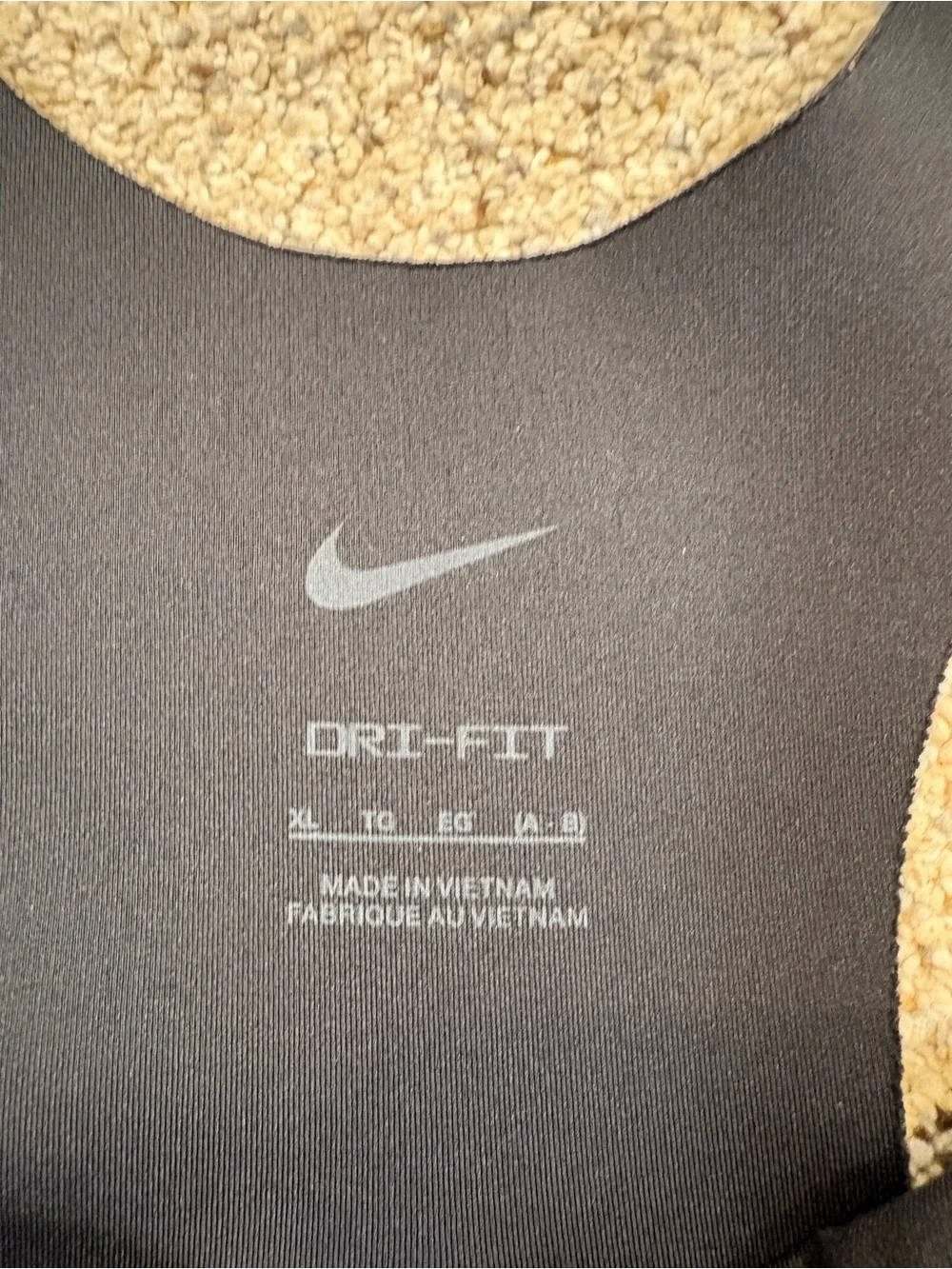 Nike Black Front-Zip High Support Racerback Sports Bra